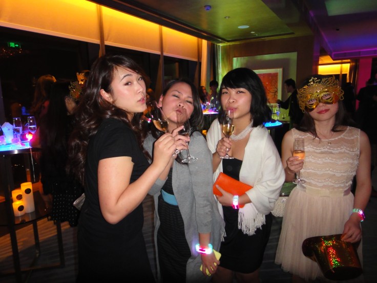 The ladies at the new years party